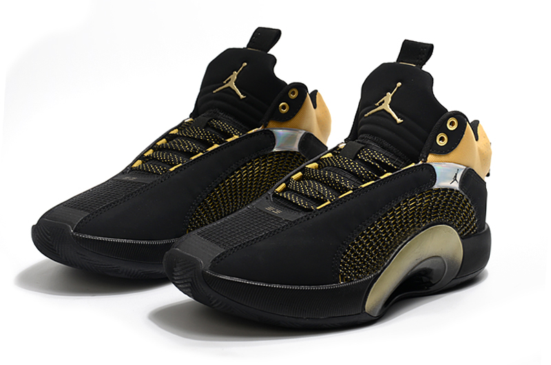 Air Jordan 35 Black Yellow Shoes - Click Image to Close